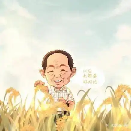 一幅作品缅怀袁隆平的两个梦想
