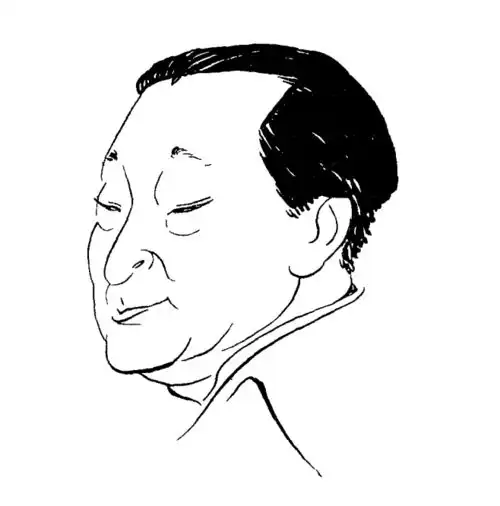 丁聪寥寥数笔的简笔画,勾勒出人的特点