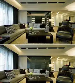 182平黑白灰色调现代简约风格装修效果图