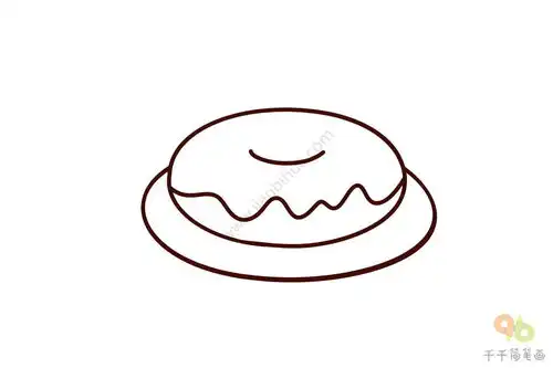 美食图鉴甜甜圈简笔画图片