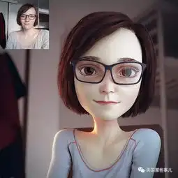 在这里,就可以看到你在卡通人物的样子