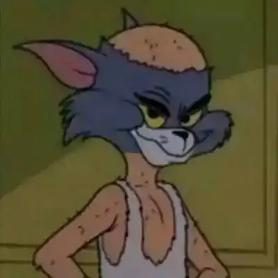 汤姆杰瑞情侣头像高清一对可爱猫和老鼠情头一左一右