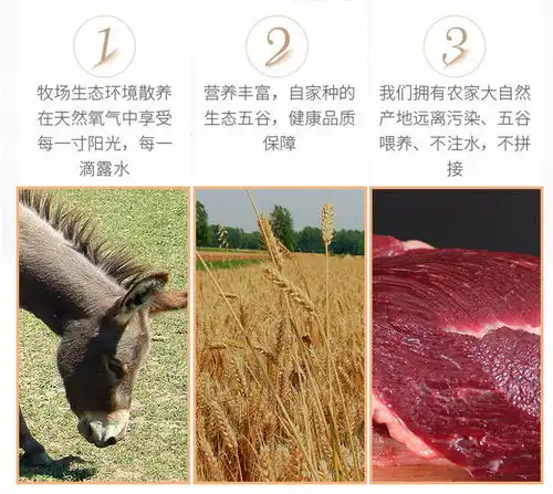 河北特色菜现杀农家散养毛驴肉新鲜生驴肉真空包装年货包邮