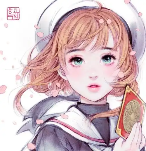 经过这位韩国画师的整容,木之本樱长大了,眼神让阿宅看得痴迷