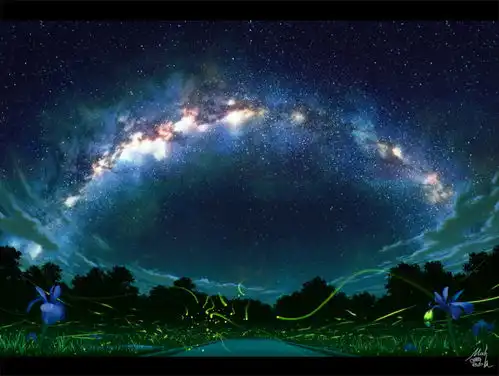 在这一刻沉沦,绝美二次元星空壁纸