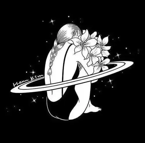 个性阴郁的纯黑色头像