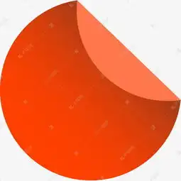 红色圆形折角图素材图片免费下载高清psd千库网图片编号8813864