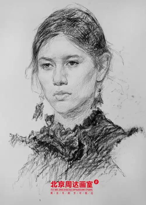 跟着肖老师一起画素描头像