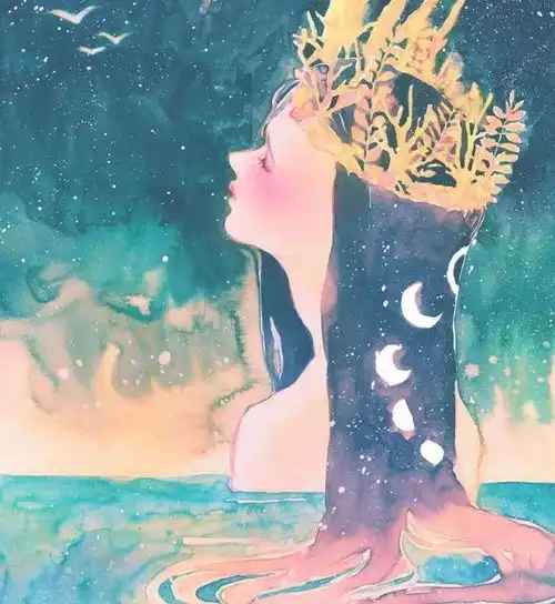 看了她画的这些漂亮水彩画,觉得自己的头像又该换了