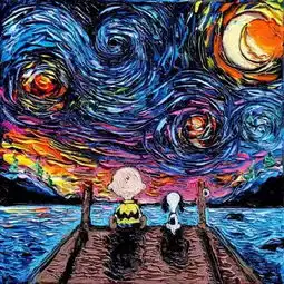 当梵高的星空遇上宫崎骏的龙猫是怎样一种体验