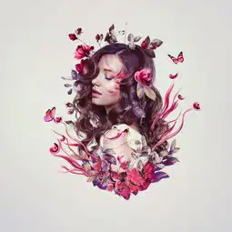 教你如何使用ps制作花纹人像海报
