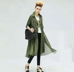 女人衣柜不能少一件风衣春季服装穿搭图片