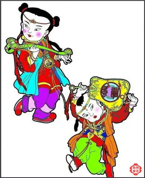 中国传统文化中的瑰宝百子贺春图