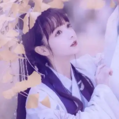 林弦蓝色系唯美古风女头
