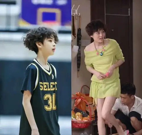 邓超孙俪儿子近照曝光,12岁等等一头吸睛卷发,网友太像娘娘了