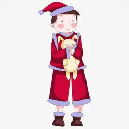 过大年手绘水彩卡通快乐红衣男孩图片素材其他格式下载动漫人物大全