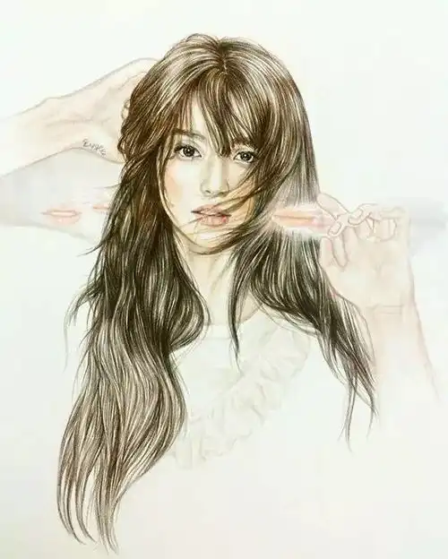 一大波小清新的彩铅画头像在这等你来领取