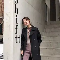 搭配羽绒服卫衣厚外套阔腿裤,冬天这样穿美炸了显腿长