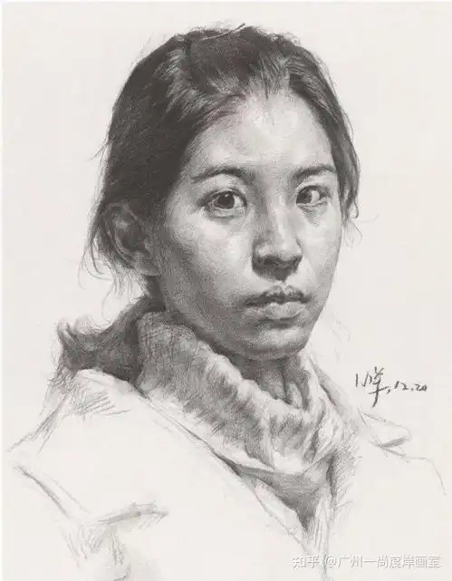 干货丨联考中素描头像的构图与找形方法
