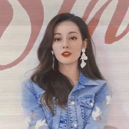 明星女头迪丽热巴头像
