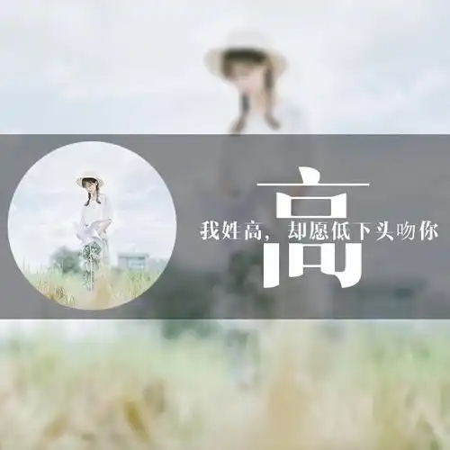 终极好看的微信头像用你的姓氏做微信头像