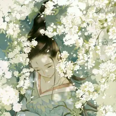 唐崎夜雨唯美古风插画美人群像
