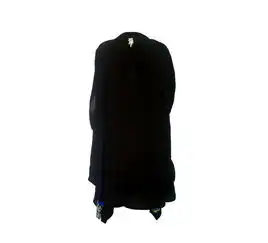 图腾服饰欧美个性潮流彩色条纹下摆长衫