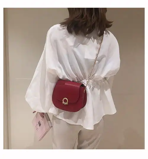纪蔻ins网红流行的斜挎小清新链条小包包女2019新款夏天夏季百搭时尚