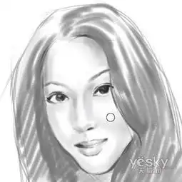 和这个图片差不多的素描头像图片