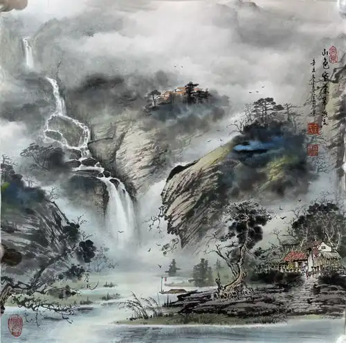 全勇国画山水作品欣赏