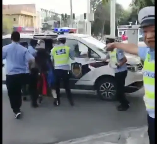 河南禹州女子当街撒泼辱骂交警,污言秽语不堪入耳,被辣椒水制服