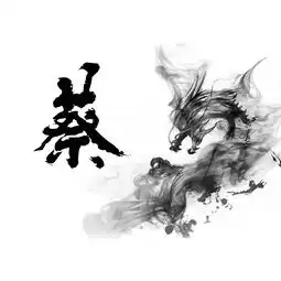 66张潇洒水墨龙百家姓头像,专为你设计制作的,适合送给你的朋友