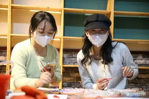 冀台联文化产业园手绘风筝缀春色风筝彩绘体验活动热烈开展