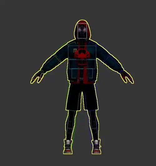 漫威黑色休闲装装蜘蛛侠cg模型交流powereddiscuz
