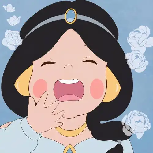 迪士尼公主打哈欠,真的超级好睡,失眠的人要不要进来打个盹