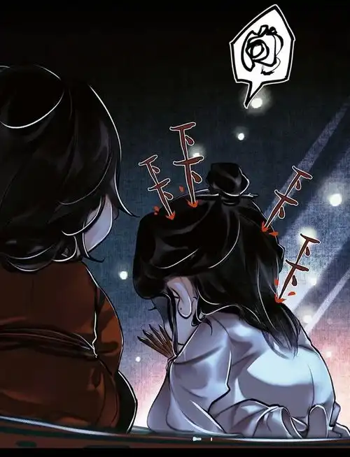 天官赐福漫画,谢怜抽了下下签,感慨花城运气好,花花一向如此