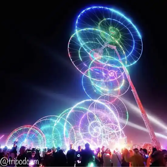 荒野上与机器人狂欢荒诞的火人节今年更科幻
