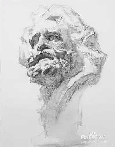 怎样画素描石膏头像呢