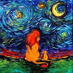 当梵高的星空遇上宫崎骏的龙猫是怎样一种体验