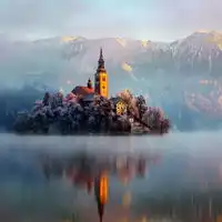 qq山水头像,山水风景头像有关阳光的图画