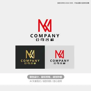 m字母logo标志商标设计