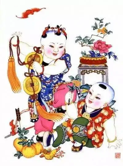大年初一送您百子贺春图,祝您吉祥如意,见者得福