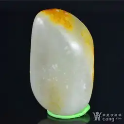和田玉籽玉俏色山水意境小手把