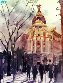 majawronska世界城市系列水彩架构画