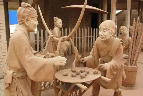 476美育清明上河图泥塑版