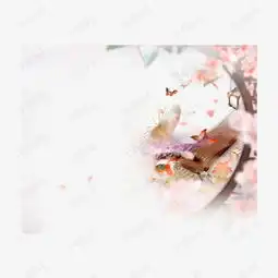 唯美古风水彩插画素材图片免费下载高清卡通手绘png千库网图片编号3595236