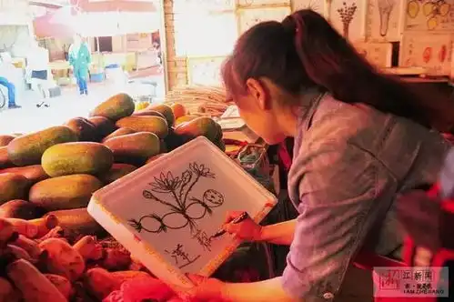 被卖菜耽误的画家大妈手绘菜单走红网络,价格功效一目了然