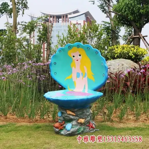 玻璃钢雕塑美人鱼泉州树脂雕塑美人鱼订制中雅雕塑
