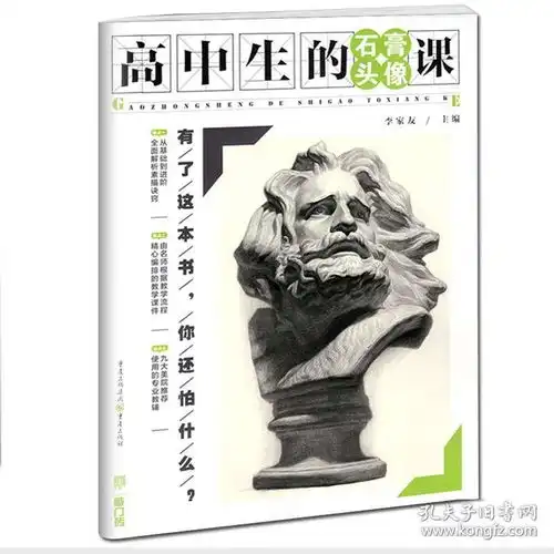 敲门砖高中生的石膏头像课李家友素描零基础入门初学自学教程教材书石膏五官半生像范画临摹照片对临美院美术绘画册教辅书籍