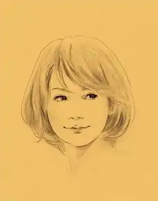 就看谁特别辨认手绘美女明星肖像图